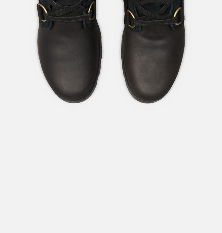 Sorel Dam Snörstövlar Svarta - Emelie™ Låga - XPV-065419